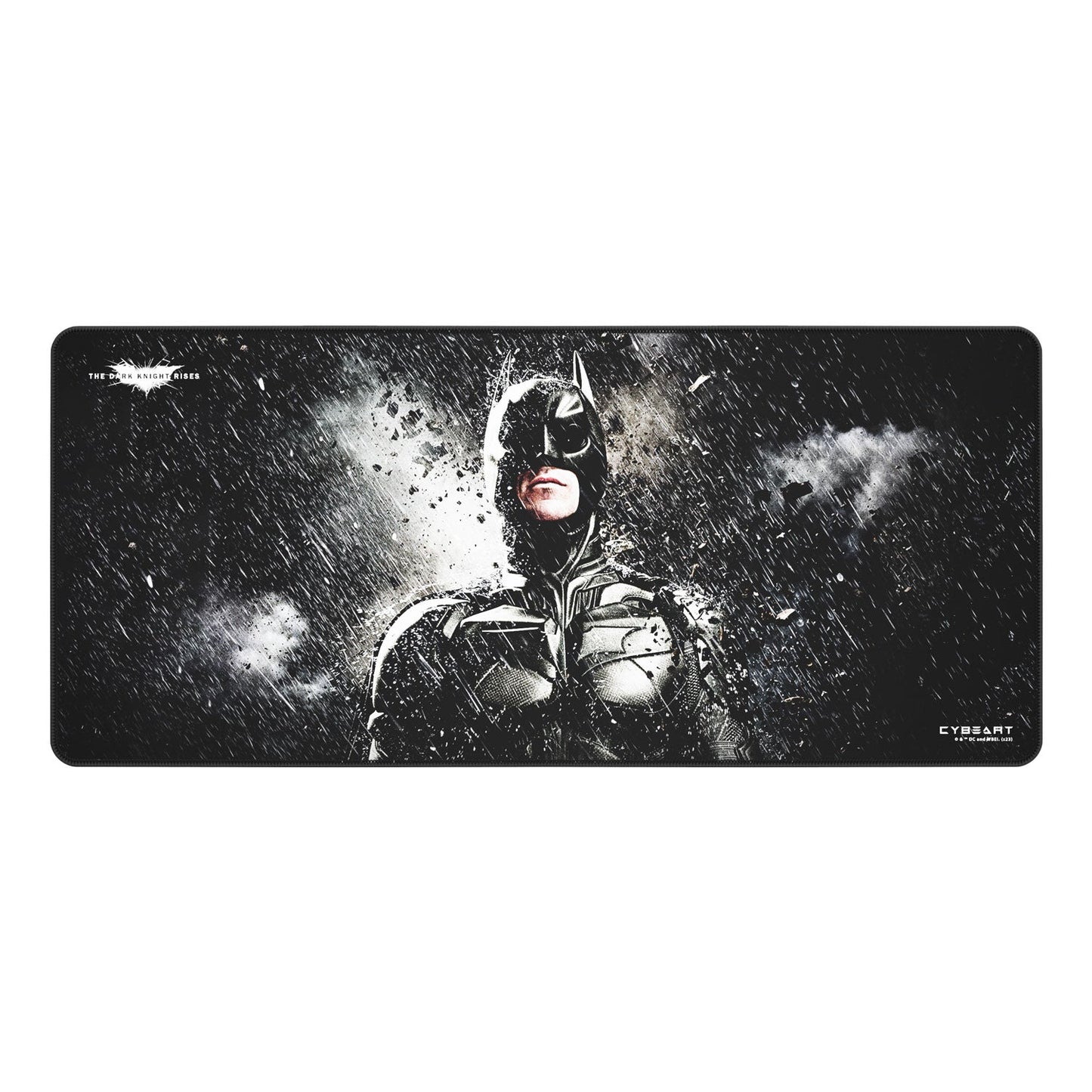 Batman-themed mouse pad with a dark background and superhero design.