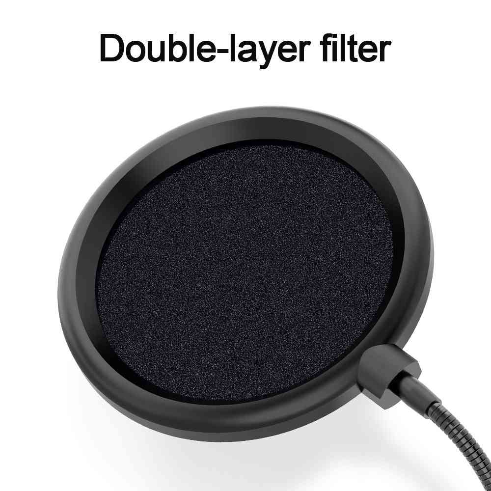 Double-layer filter with black sponge material on a white background