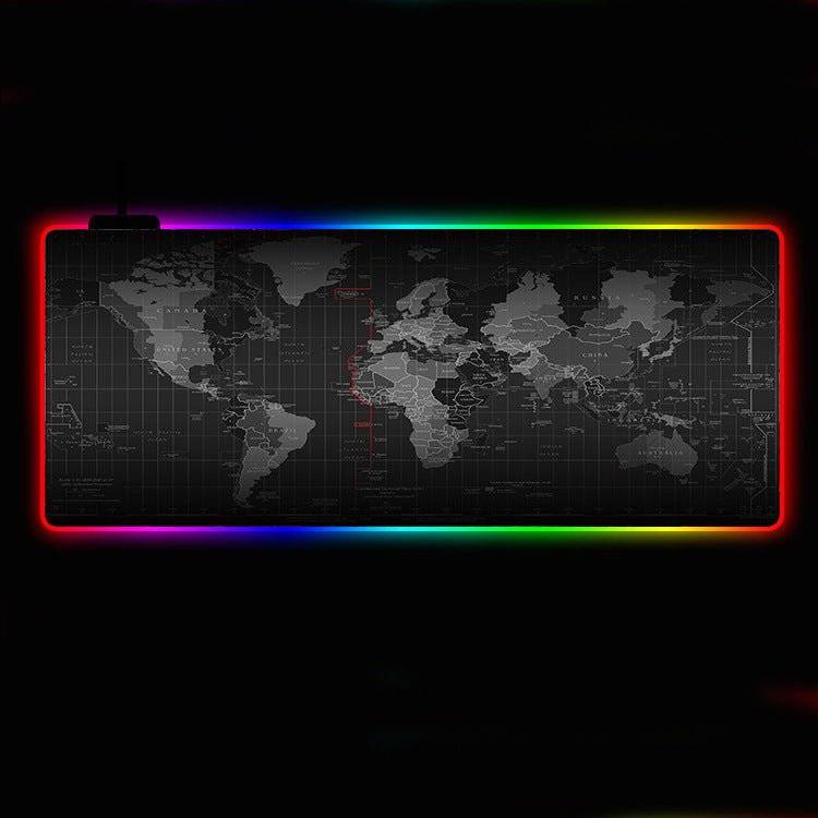 Cool Colorful RGB Luminous Mouse Pad โ 300ร800mm, USB-Powered, Non-Slip Gaming Mat - TechTronic
