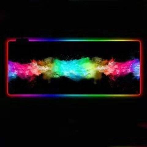 Cool Colorful RGB Luminous Mouse Pad โ 300ร800mm, USB-Powered, Non-Slip Gaming Mat - TechTronic