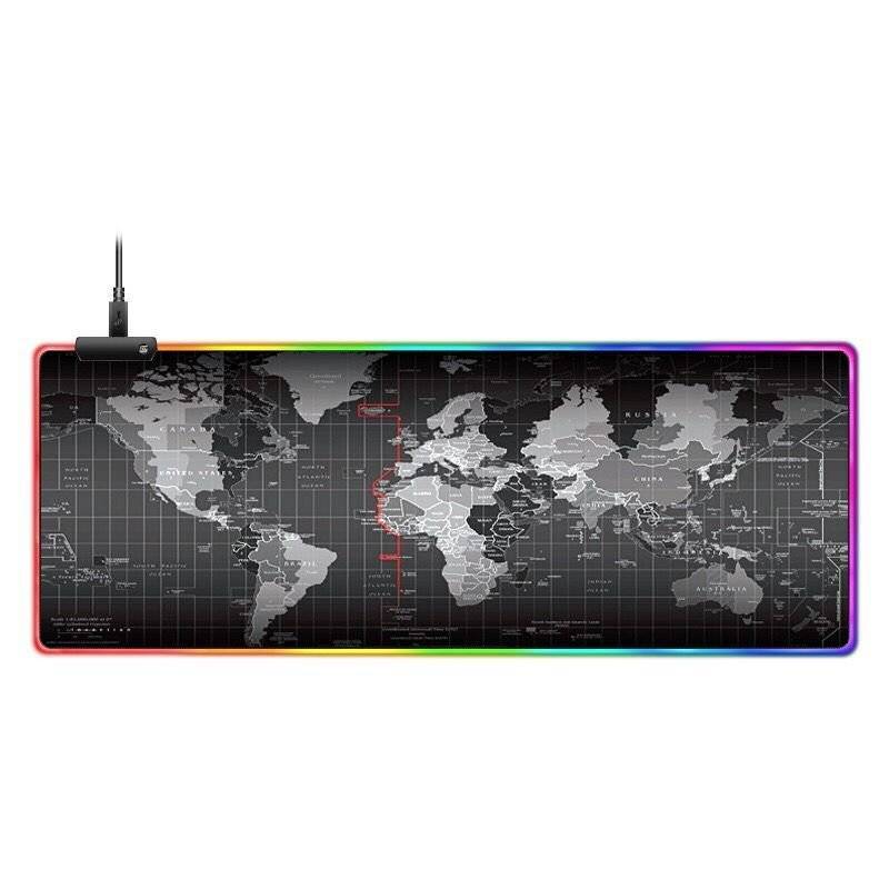 Cool Colorful RGB Luminous Mouse Pad โ 300ร800mm, USB-Powered, Non-Slip Gaming Mat - TechTronic