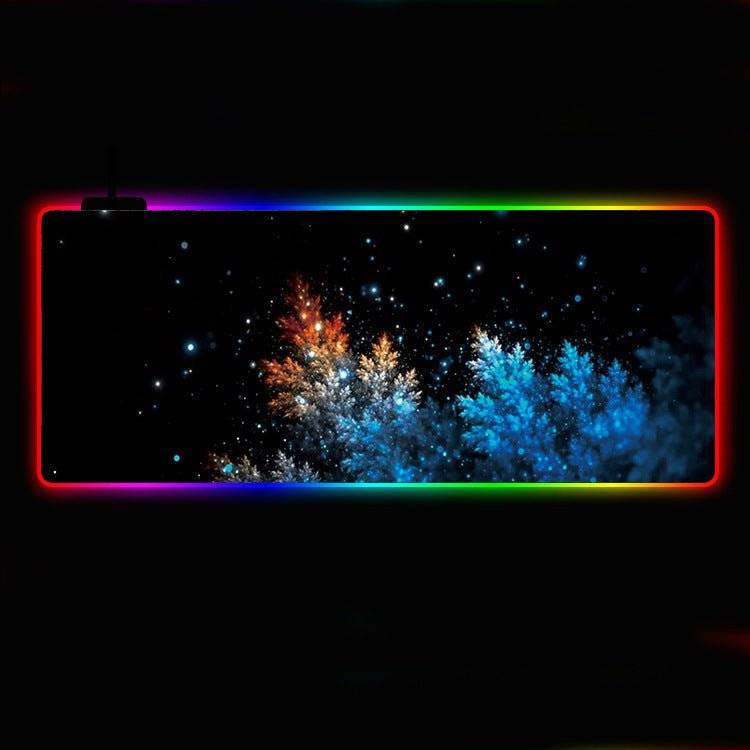 Cool Colorful RGB Luminous Mouse Pad โ 300ร800mm, USB-Powered, Non-Slip Gaming Mat - TechTronic