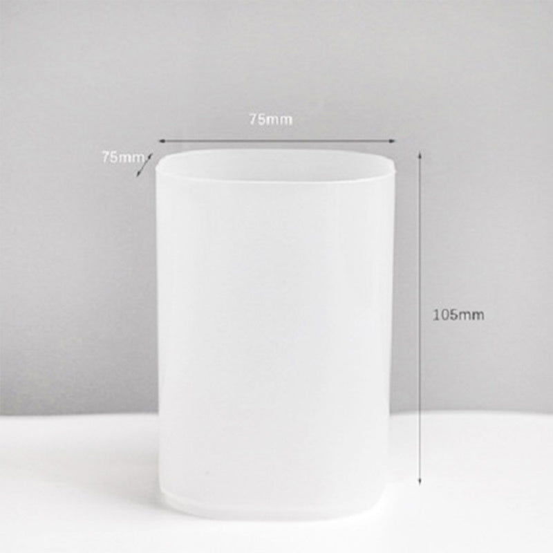 White cylindrical object with dimensions labeled on a gray background