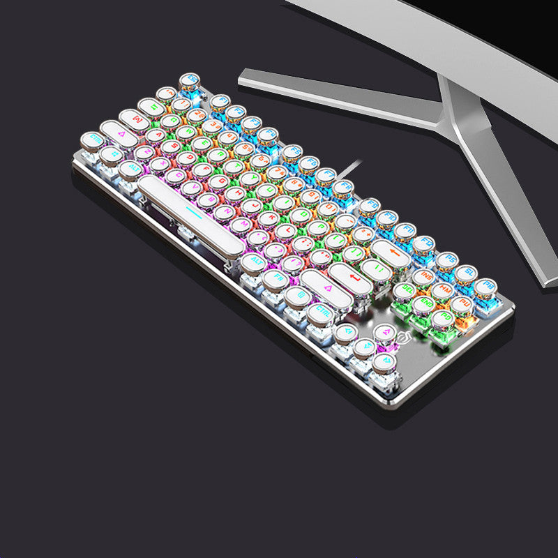 Colorful mechanical keyboard on a black background
