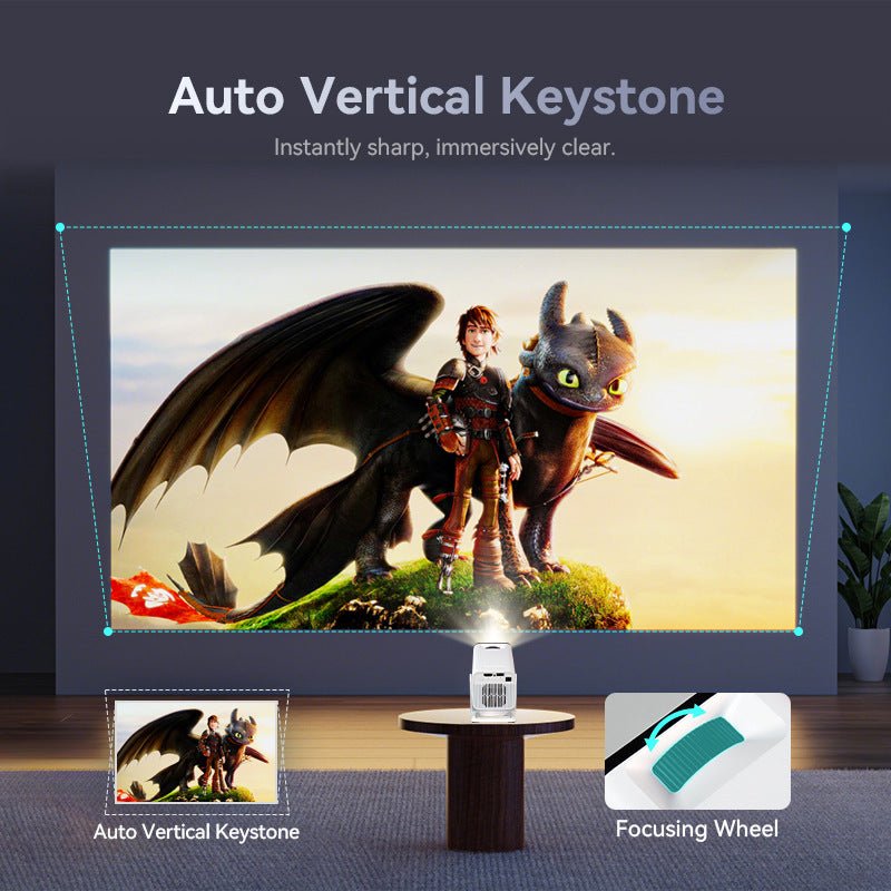 H713 Portable Mini Projector 720P HD 150 ANSI Lumens - TechTronic