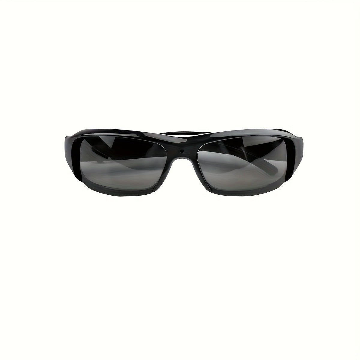 Black sunglasses on a white background
