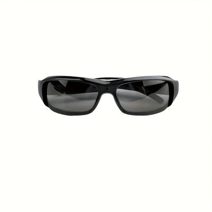 Black sunglasses on a white background