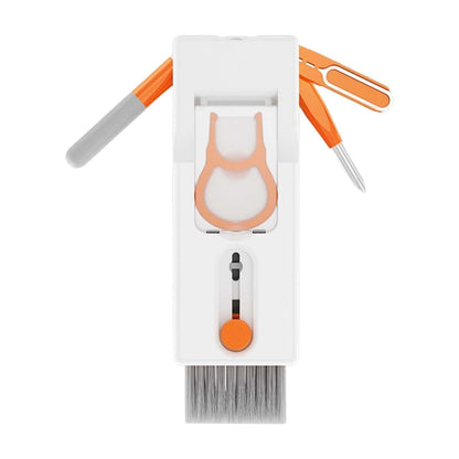 Set of ear cleaning tools including a brush, hook, and ear spoon in a white box on a white background.