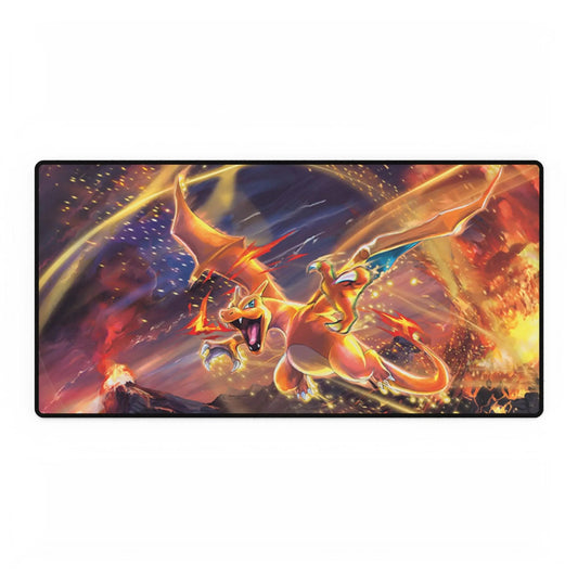 Gaming mouse pad with Charizard design on a white background