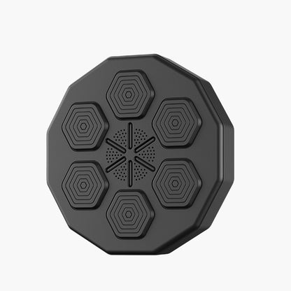 Black octagonal device with hexagonal patterns on a white background