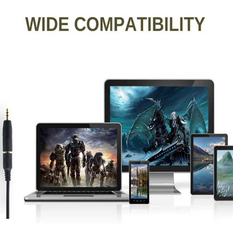 Devices with different screens displaying various images on a white background, with 'WIDE COMPATIBILITY' text above.