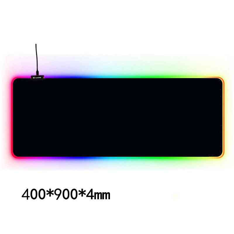 Gaming mouse pad with RGB lighting on a white background