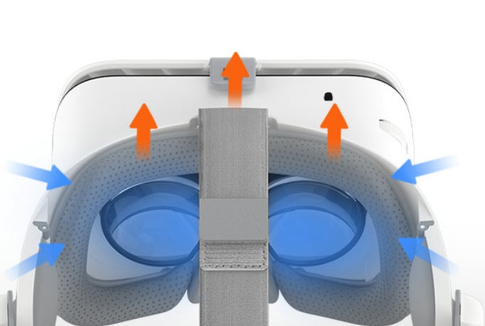 Illustration of a helmet with blue interior and gray straps on a white background