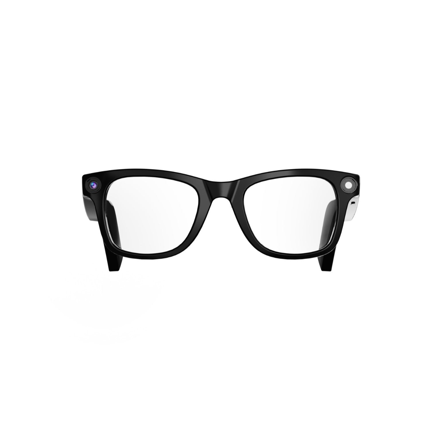Smart AI Glasses black frame on white background