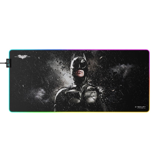 Gaming mouse pad with Batman design on a white background
