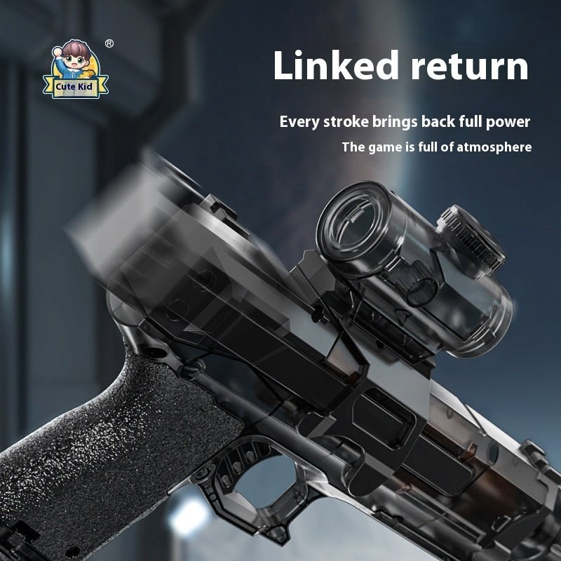 Close-up of a water gun stock