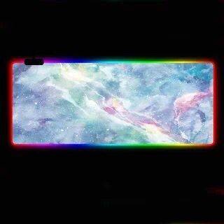 Cool Colorful RGB Luminous Mouse Pad – 300×800mm, USB-Powered, Non-Slip Gaming Mat - TechTronic