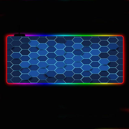 Cool Colorful RGB Luminous Mouse Pad – 300×800mm, USB-Powered, Non-Slip Gaming Mat - TechTronic