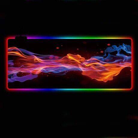 Cool Colorful RGB Luminous Mouse Pad – 300×800mm, USB-Powered, Non-Slip Gaming Mat - TechTronic