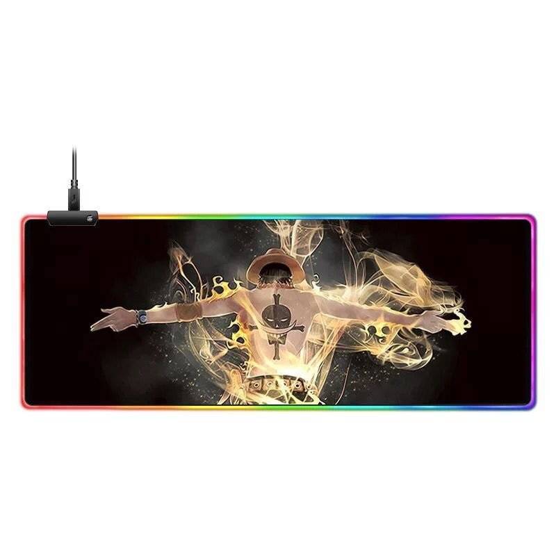 Cool Colorful RGB Luminous Mouse Pad – 300×800mm, USB-Powered, Non-Slip Gaming Mat - TechTronic
