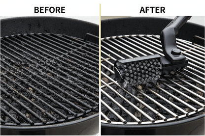 Before and after grill grates