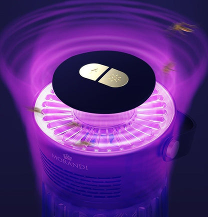 MORANDI insect killer with purple light on a dark background