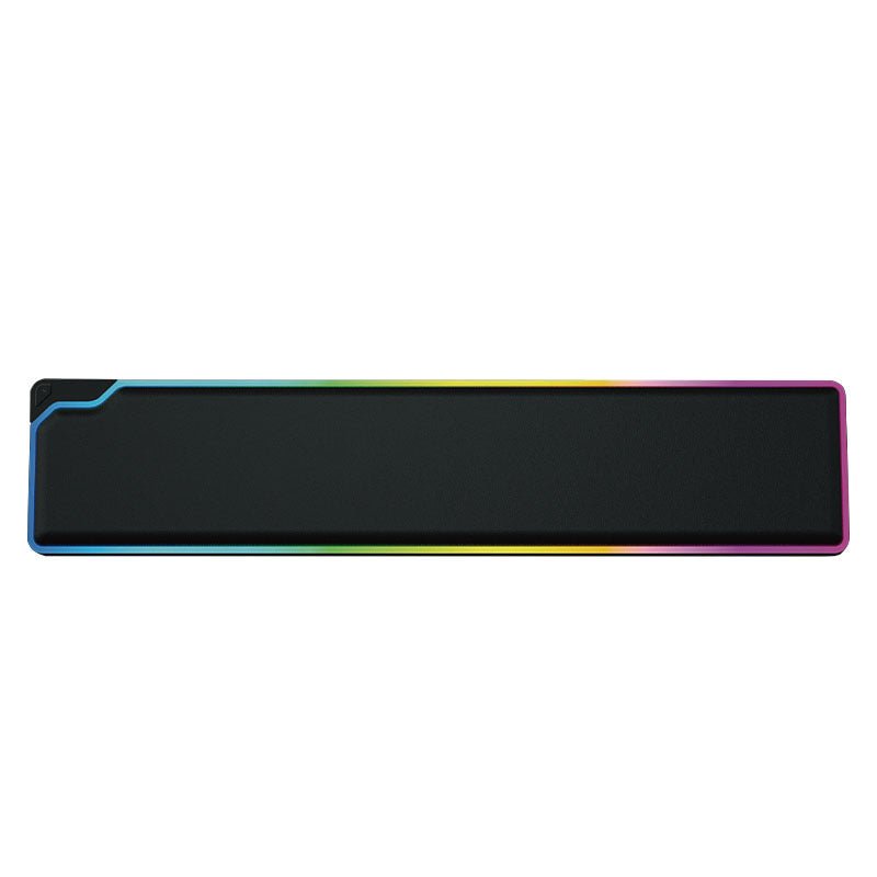 Gaming mouse pad with RGB lighting on a white background