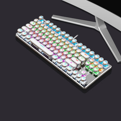 Colorful mechanical keyboard on a black background