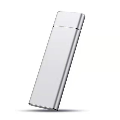 Silver cylindrical container on a white background