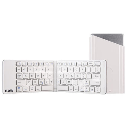 Foldable keyboard with a white background