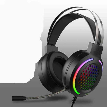 H500 Holloway RGB Gaming Headset with RGB lighting on a white background