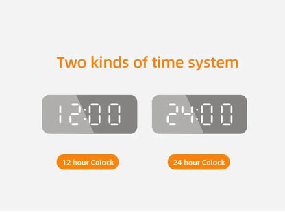 Comparison of 12-hour and 24-hour clock systems on a white background.