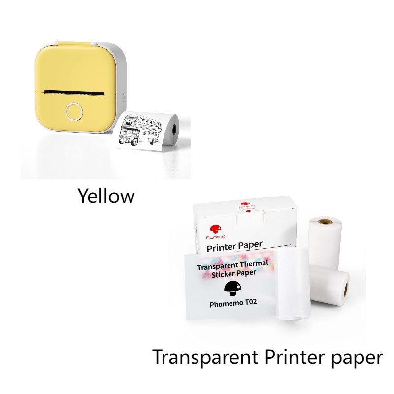 Mini Bluetooth Thermal Label Printer - Inkless Portable Pocket Printer - TechTronic