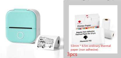 Mini Bluetooth Thermal Label Printer - Inkless Portable Pocket Printer - TechTronic