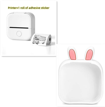 Portable Mini Thermal Label Printer Home Photo Printer Student Wrong Question Printer Bluetooth - compatible Mini Label Printer Price Tag - TechTronic