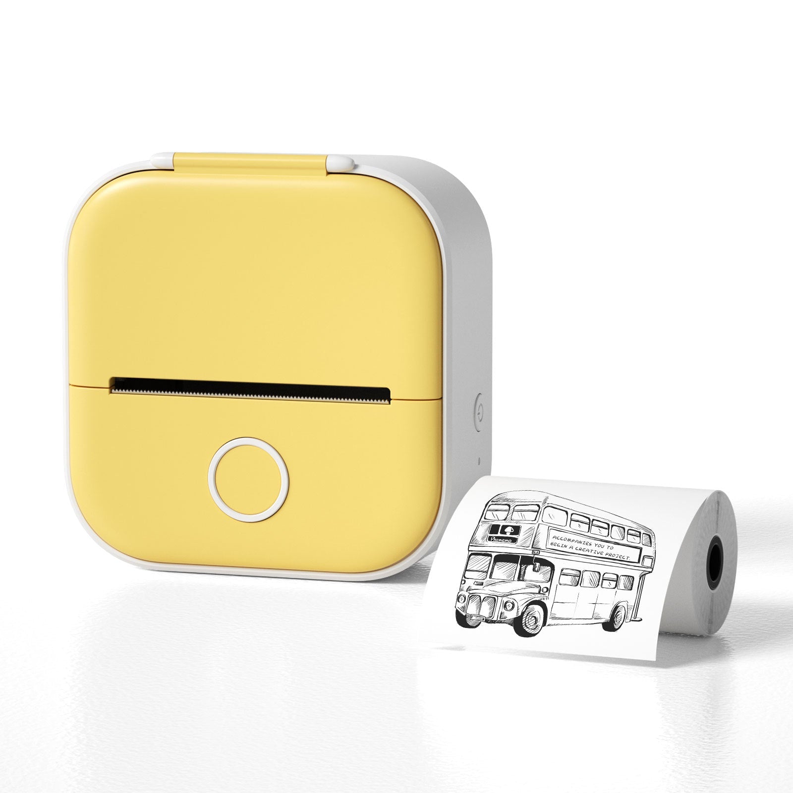 Portable Mini Thermal Label Printer Home Photo Printer Student Wrong Question Printer Bluetooth - compatible Mini Label Printer Price Tag - TechTronic