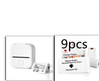 Portable Mini Thermal Label Printer Home Photo Printer Student Wrong Question Printer Bluetooth - compatible Mini Label Printer Price Tag - TechTronic