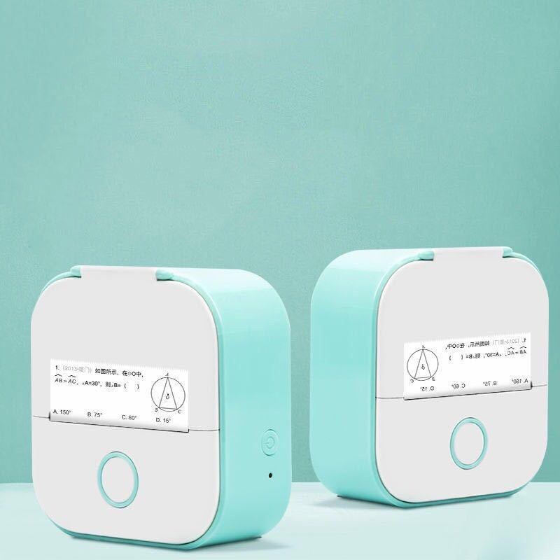 Portable Mini Thermal Label Printer Home Photo Printer Student Wrong Question Printer Bluetooth - compatible Mini Label Printer Price Tag - TechTronic