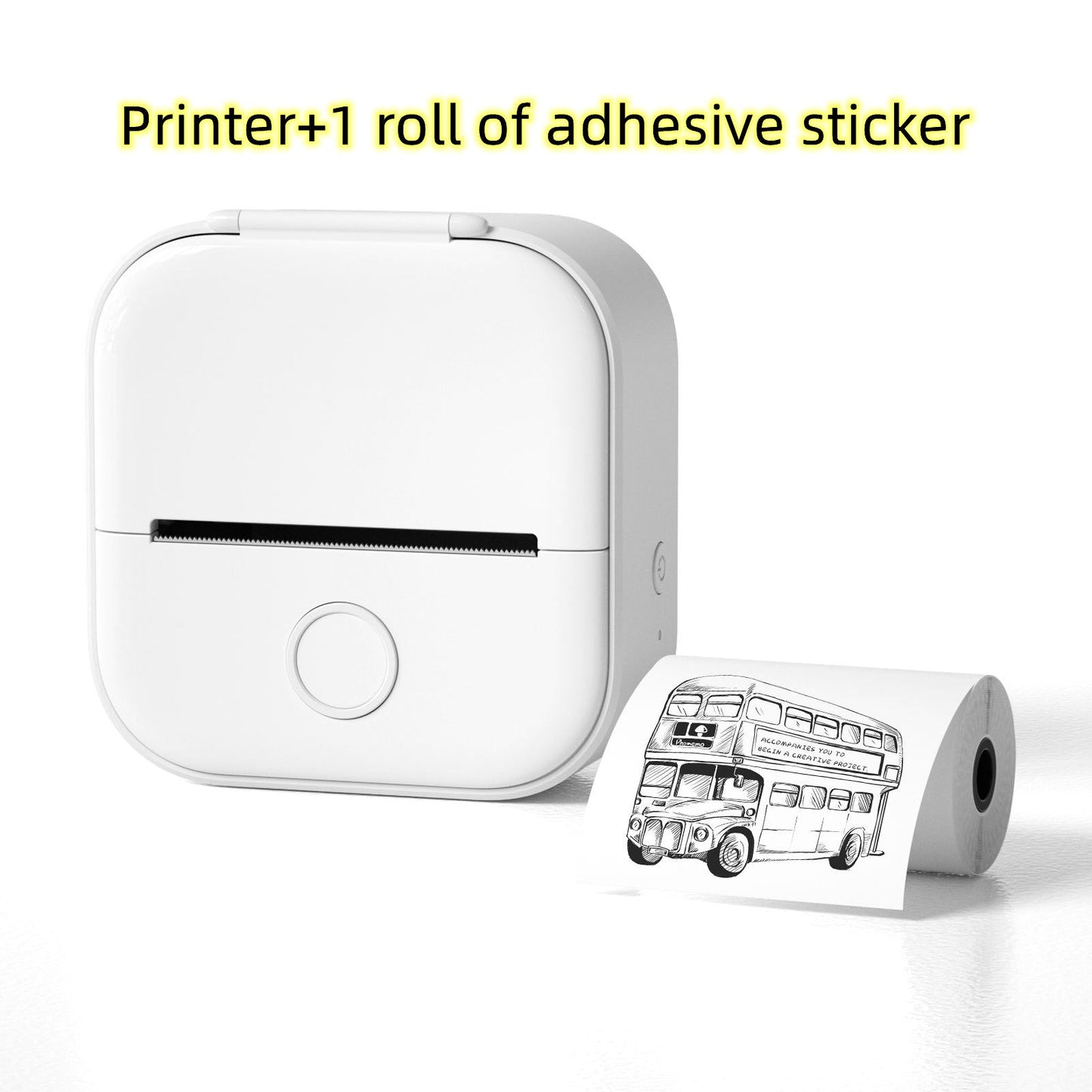 Portable Mini Thermal Label Printer Home Photo Printer Student Wrong Question Printer Bluetooth - compatible Mini Label Printer Price Tag - TechTronic