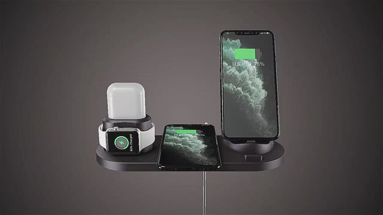 6-in-1 Wireless Charging Dock Station
