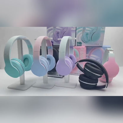 Foldable Wireless Bluetooth Headset with Battery Display 2