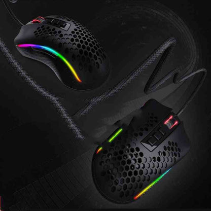 Redragon Storm Wired RGB Gaming Mouse – 8 Programmable Buttons, 6200 DPI Sensor