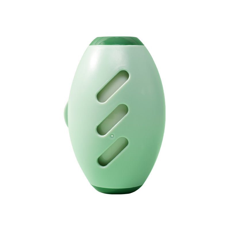 Green lint roller on a white background
