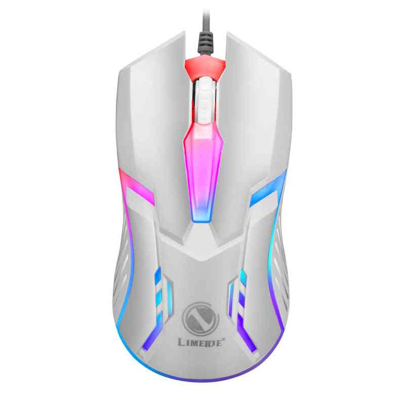RGB Gaming Mouse colorful LED lighting on a white background