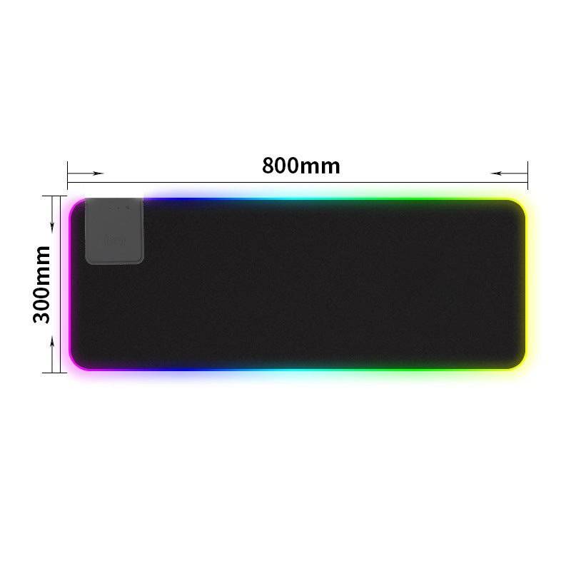 RGB Glowing Wireless Charger Mouse Pad – USB Hub, Non-Slip Gaming Desk Mat - TechTronic