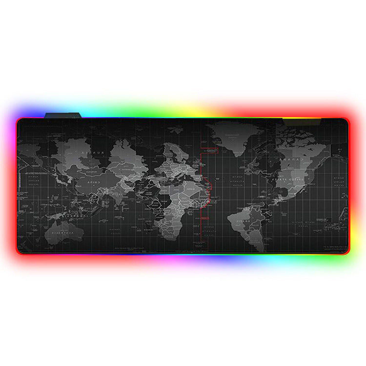 RGB LED Gaming Mouse Pad - Extended Non - Slip Desk Mat with Heat Transfer Design - TechTronic