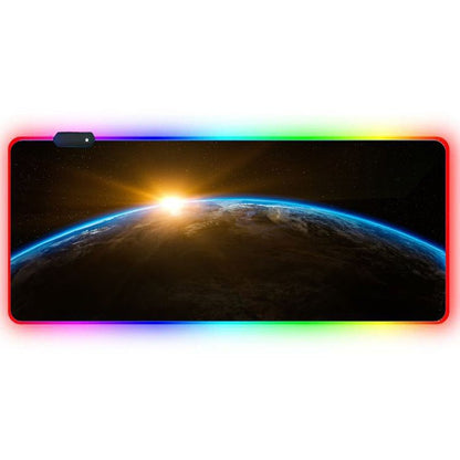 RGB LED Gaming Mouse Pad - Extended Non - Slip Desk Mat with Heat Transfer Design - TechTronic