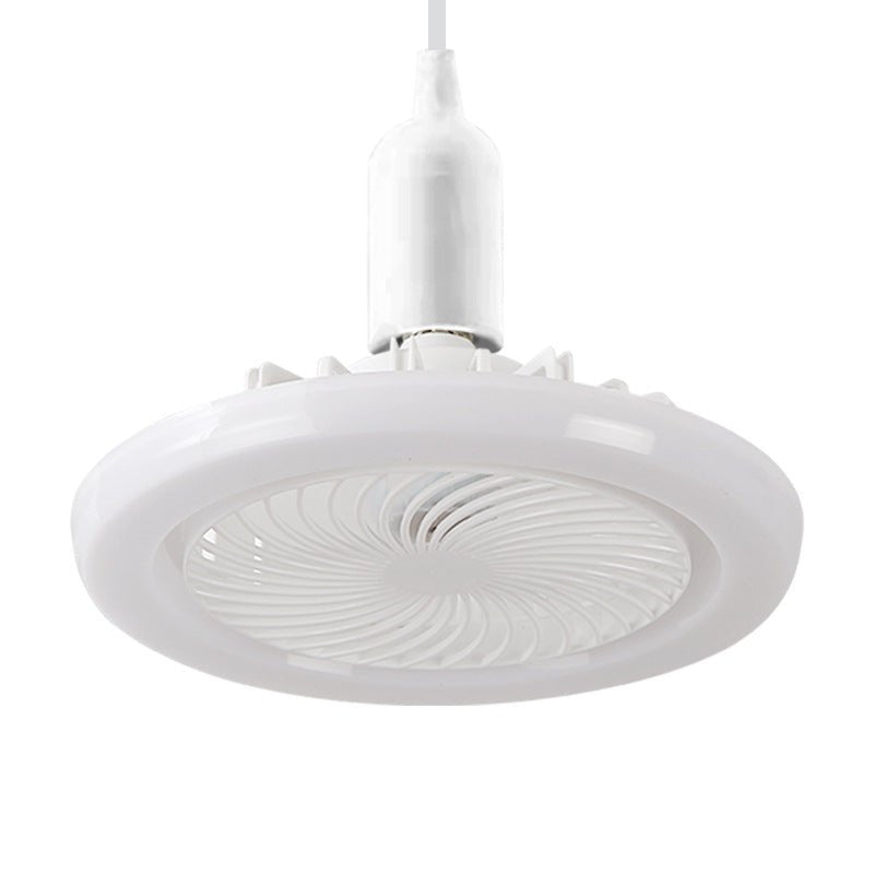 White ceiling fan on a white background