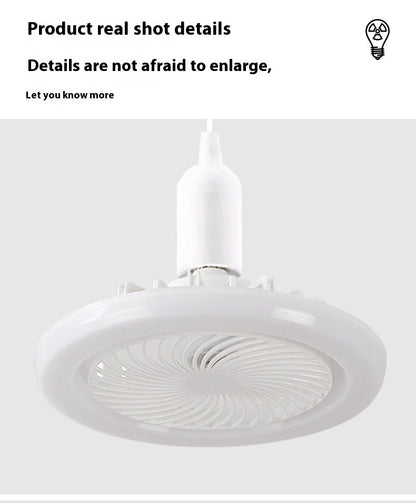 White ceiling fan on a light gray background