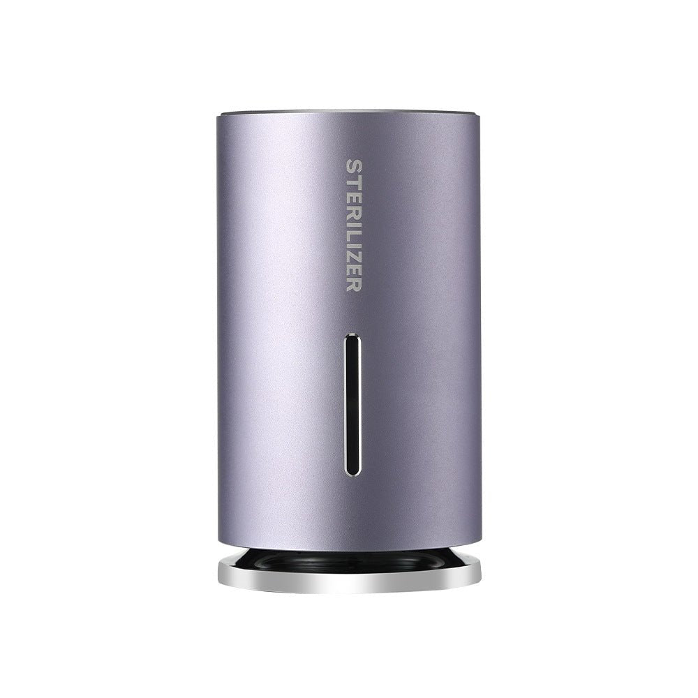 Purple sterilizer on a white background